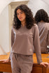 Women Fall Pajama Set Choco sweatshirt + pants
